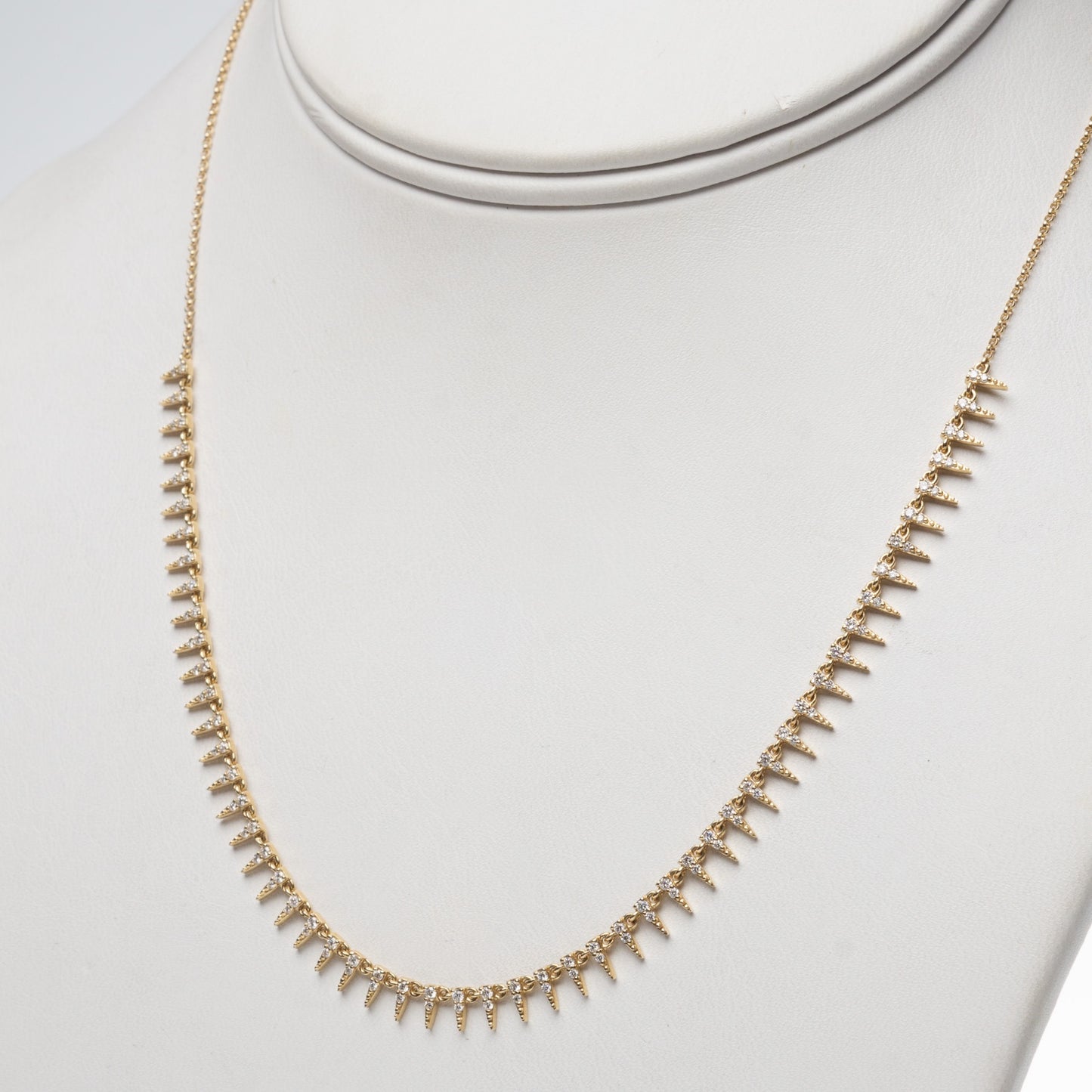 Mini Spikes Diamond Necklace